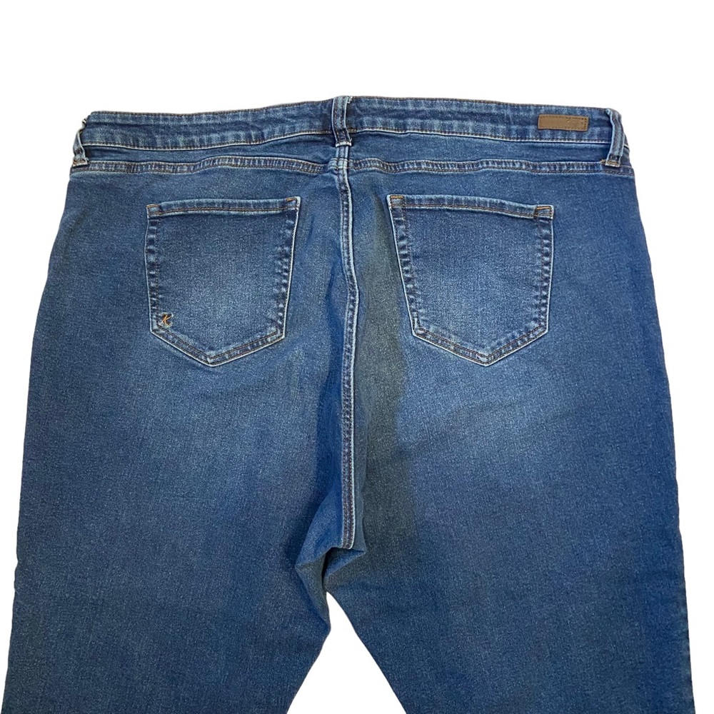KUT FROM THE KLOTH Crop Straight Leg Raw Hem Stretch Jeans Size 24W - Picture 8 of 11